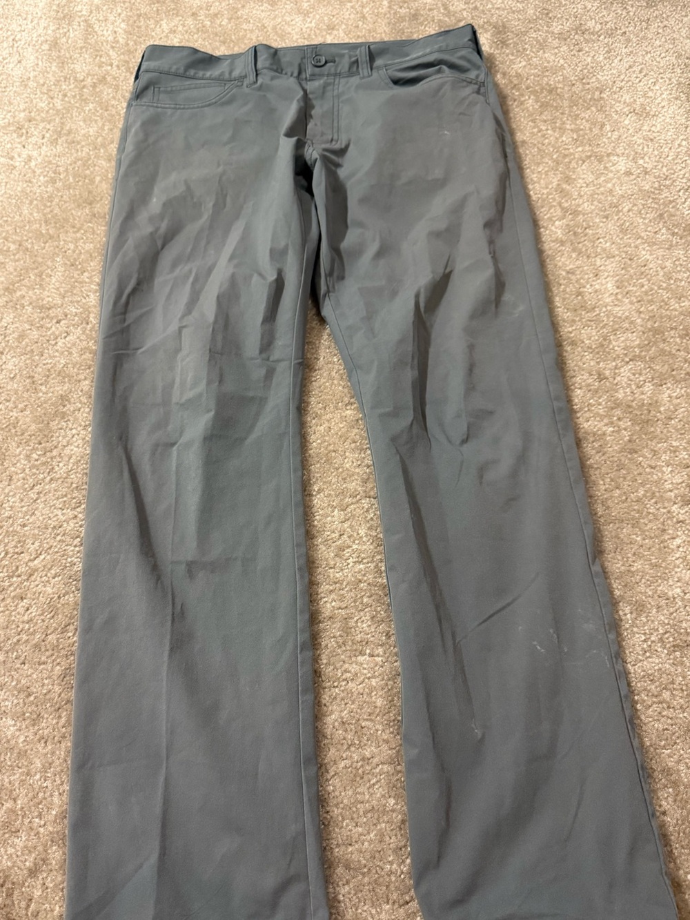 J. Crew Men's Straight Slim Chinos in Charcoal Gray 32x 30